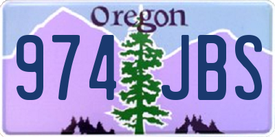 OR license plate 974JBS