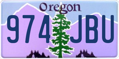 OR license plate 974JBU