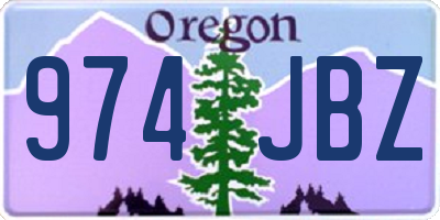 OR license plate 974JBZ