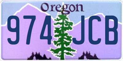 OR license plate 974JCB