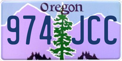 OR license plate 974JCC