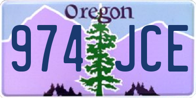 OR license plate 974JCE