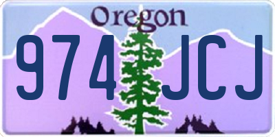 OR license plate 974JCJ