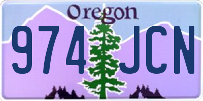 OR license plate 974JCN