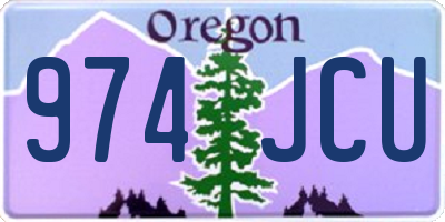 OR license plate 974JCU