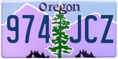 OR license plate 974JCZ