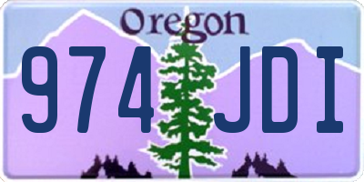 OR license plate 974JDI