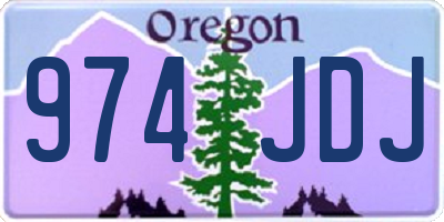 OR license plate 974JDJ