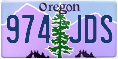 OR license plate 974JDS