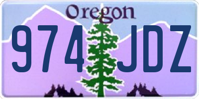 OR license plate 974JDZ