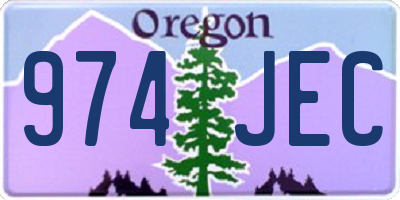 OR license plate 974JEC