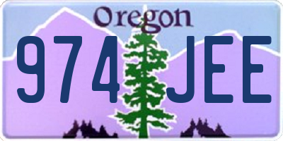 OR license plate 974JEE