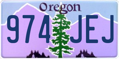 OR license plate 974JEJ