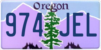 OR license plate 974JEL