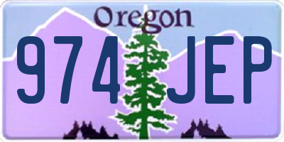 OR license plate 974JEP