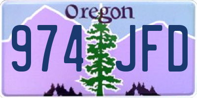 OR license plate 974JFD