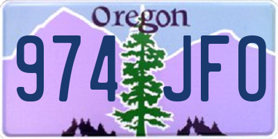 OR license plate 974JFO