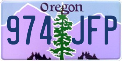 OR license plate 974JFP