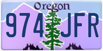 OR license plate 974JFR
