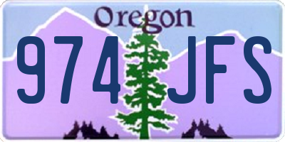 OR license plate 974JFS