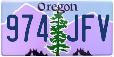 OR license plate 974JFV