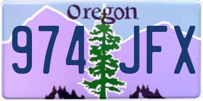 OR license plate 974JFX