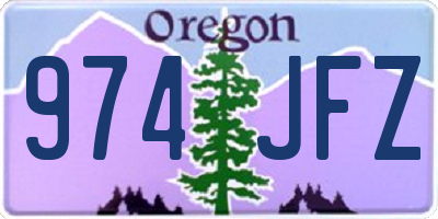 OR license plate 974JFZ