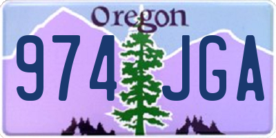 OR license plate 974JGA