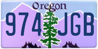 OR license plate 974JGB