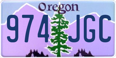 OR license plate 974JGC