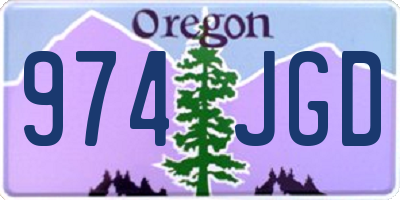 OR license plate 974JGD