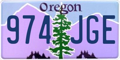 OR license plate 974JGE