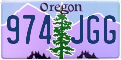 OR license plate 974JGG