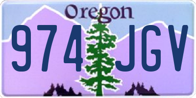 OR license plate 974JGV