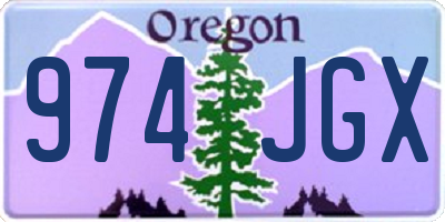 OR license plate 974JGX