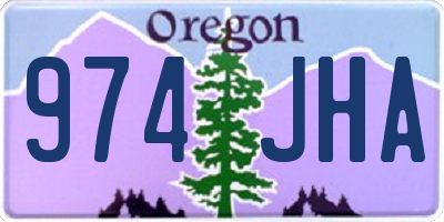 OR license plate 974JHA