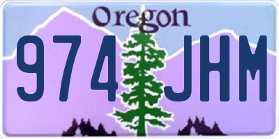 OR license plate 974JHM