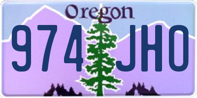 OR license plate 974JHO