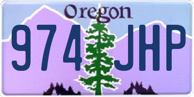 OR license plate 974JHP