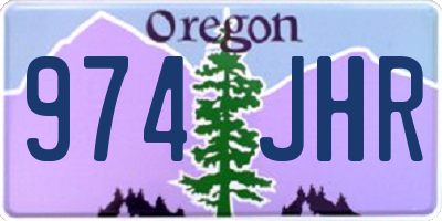 OR license plate 974JHR