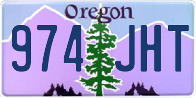 OR license plate 974JHT