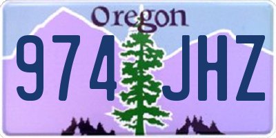 OR license plate 974JHZ