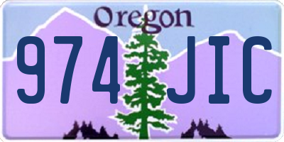 OR license plate 974JIC