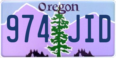 OR license plate 974JID