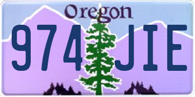 OR license plate 974JIE