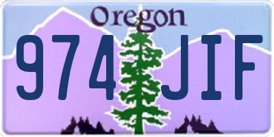 OR license plate 974JIF