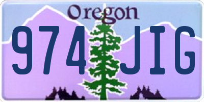 OR license plate 974JIG