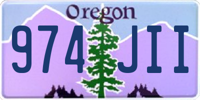 OR license plate 974JII