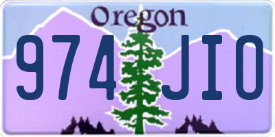 OR license plate 974JIO