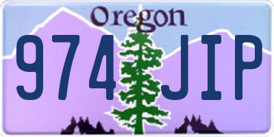 OR license plate 974JIP